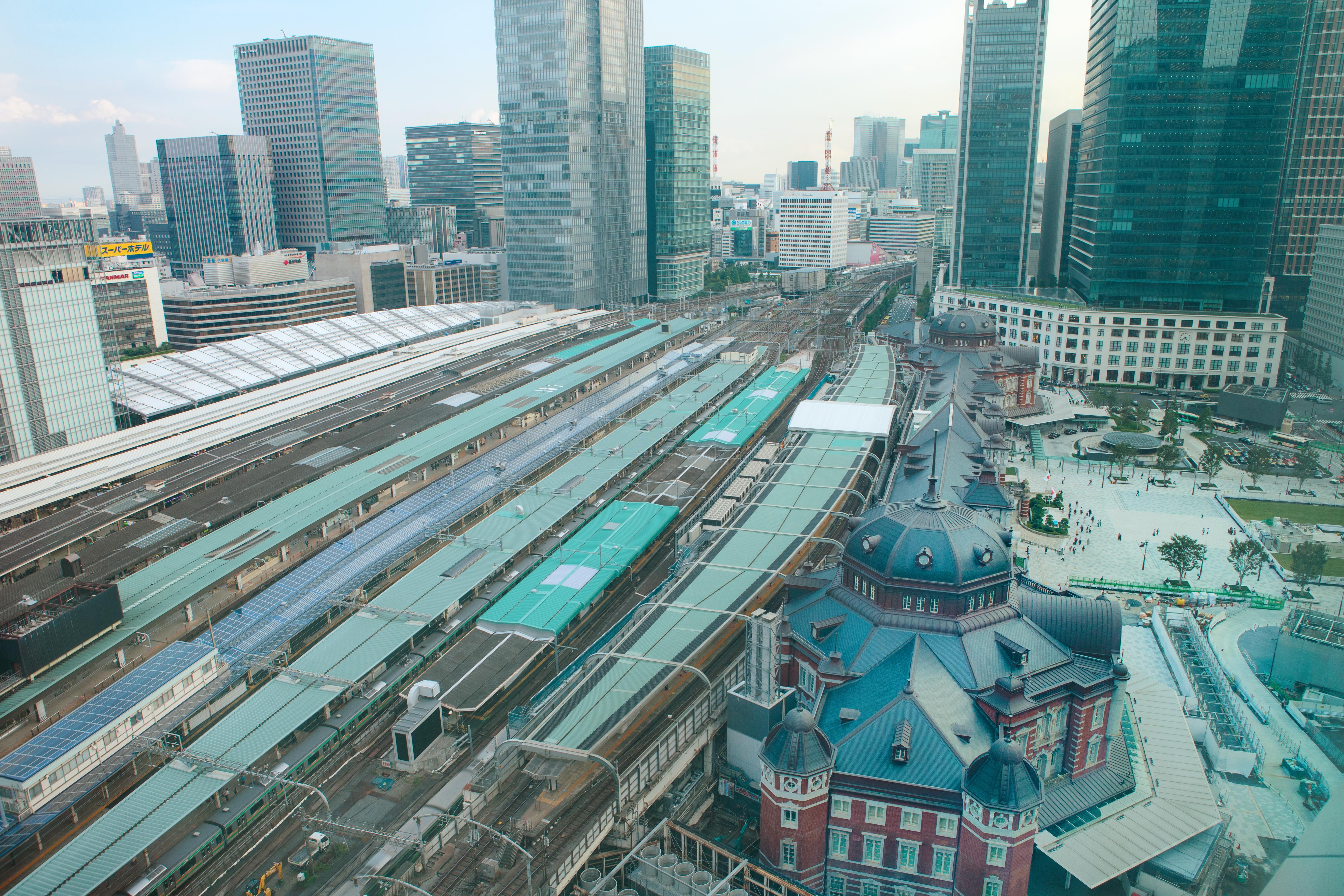 טוקיו Marunouchi Hotel מראה חיצוני תמונה Aerial view of the platforms
